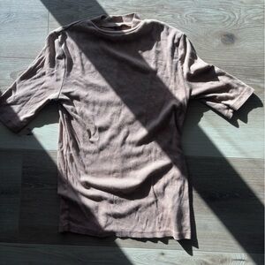 A new day tan high collar shirt